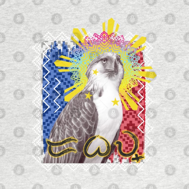 Philippine Eagle Baybayin word Dabaw (Davao) by Pirma Pinas